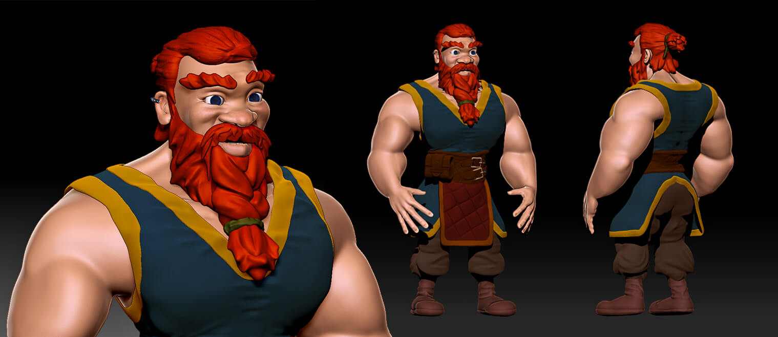 Image: : Dwarf Warrior - ZBrush Sculpting Studies