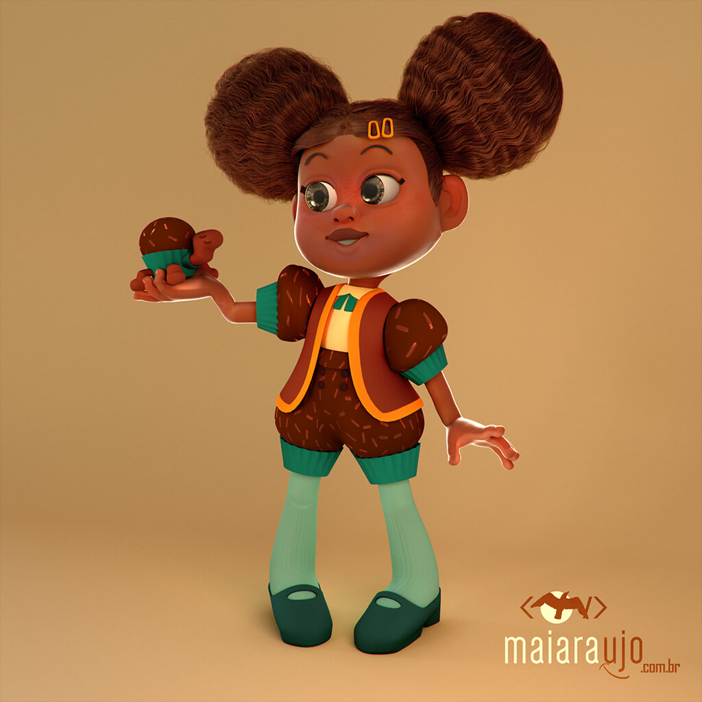 Image: : Mascote - Chocolate truffle girl
